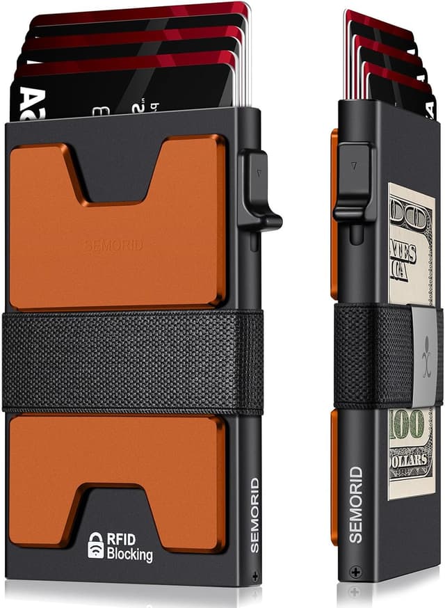 Thumbnail 6 de SEMORID Mens Wallet, Slim RFID £ Pop up