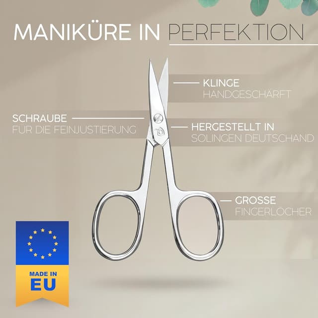 Detalle 2 de marQus Maniküre-Set 4-teilig Schwarz mit Saphir-Nagelfeile aus Solingen