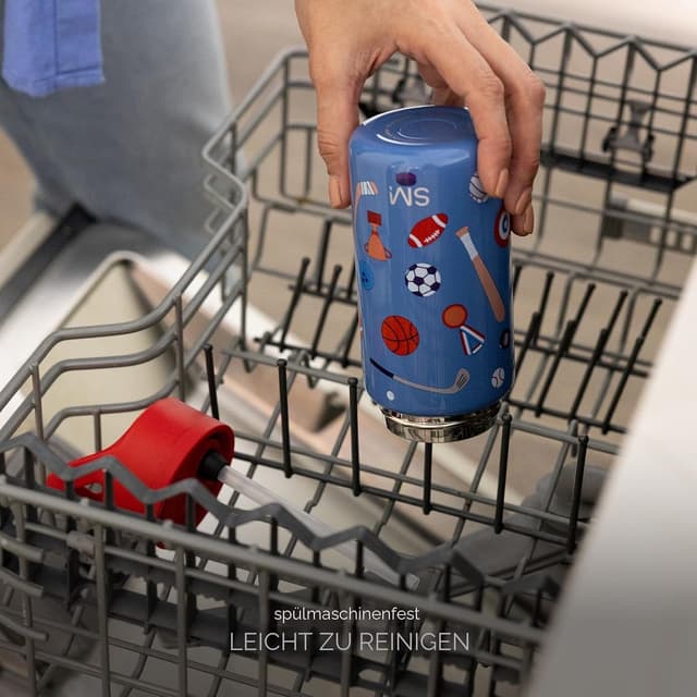 Detalle 1 de Simple Modern Kinder-Trinkflasche mit Strohhalm (Summit) 415 ml – isoliert, auslaufsicher bei geschlossener Düse, pink „Ballerina“