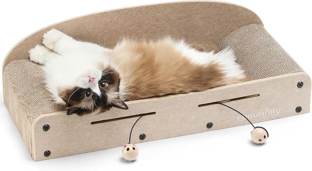 Imagen de FUKUMARU Kratzbrett 66 cm Katzenliege 🐱 en OfertitasTOP