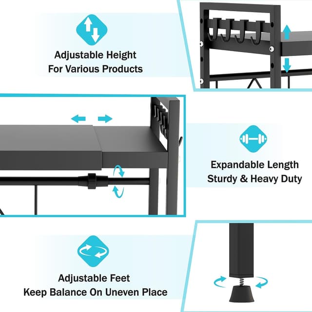 Thumbnail 3 de Mointal Soporte Ajustable para Microondas 50 kg
