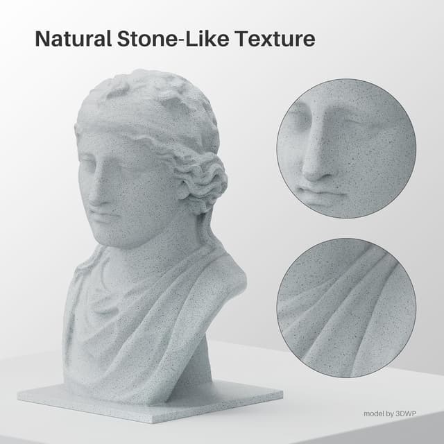 Detalle 2 de ELEGOO PLA Filament 1.75mm Marble 1kg (Silk-style) for most FDM 3D printers