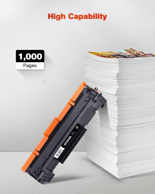 Detalle de ejet Kompatible Tonerkartuschen als Ersatz für HP 44A (CF244A) – Schwarz, 2er-Set für LaserJet Pro/MFP