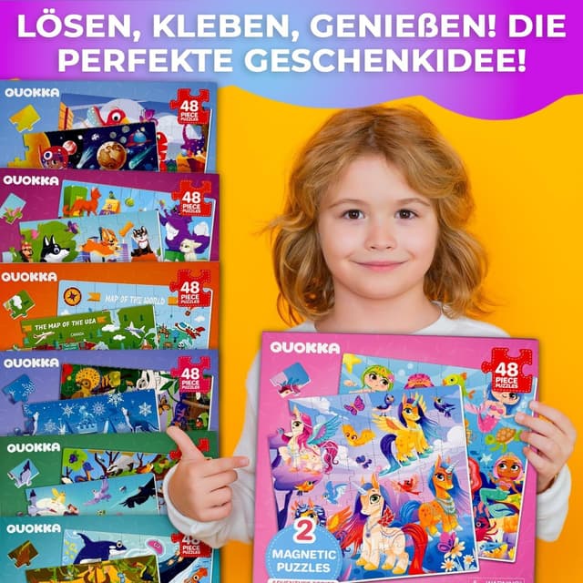 Thumbnail 5 de QUOKKA Magnetspiel ab 3-4 Jahre 48‑teiliges Puzzle