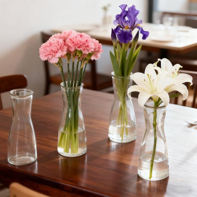 Thumbnail 3 de TEUYOE 14 cm Clear Bud Vase set 12-pack