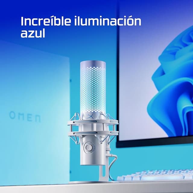 Thumbnail 5 de HyperX Quadcast 2 Frost — micrófono USB para streaming 🎤