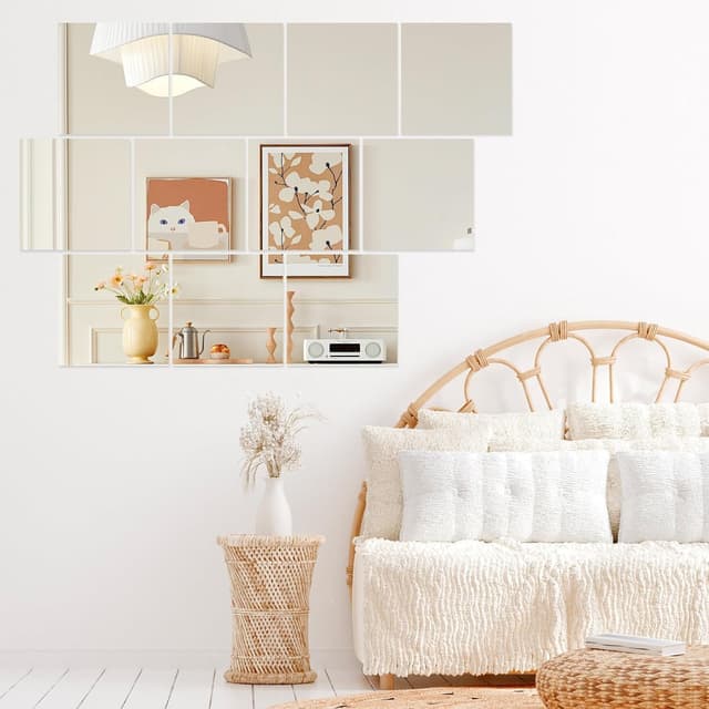 Thumbnail 6 de Hode 4 Pieces Mirror Tiles 20x20cm