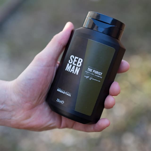 Detalle de Seb Man The Purist Shampoo Antiforfora purificante per cuoio capelluto e capelli grassi, 250 ml