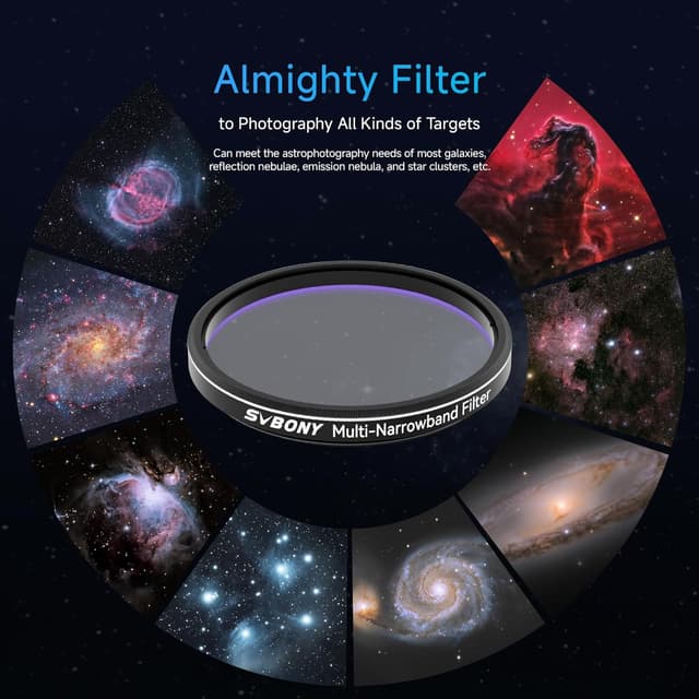 Thumbnail 6 de Svbony SV240 NIR 2" multi‑bandpass telescope filter