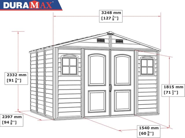 Thumbnail 6 de Duramax cobertizo vinilo 10x8