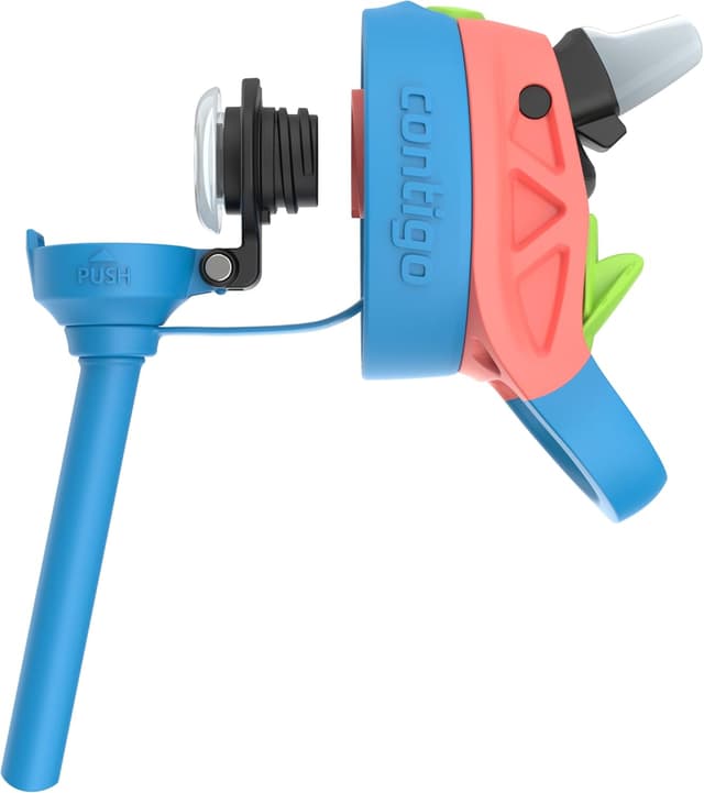 Thumbnail 6 de Contigo AUTOSPOUT Water Bottle (13 oz) in Coral Blue/Poppy