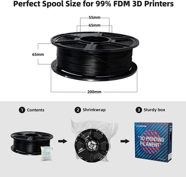Thumbnail 5 de Flashforge ABS Pro Filament 1.75mm Black