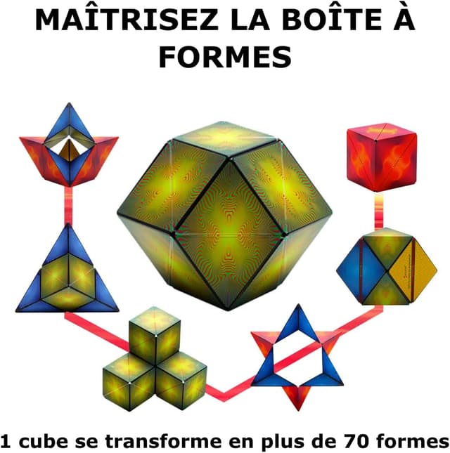 Thumbnail 3 de Shashibo Cube Transformable 36 aimants 🎲