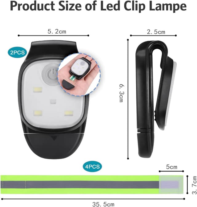 Thumbnail 1 de JIZZU Lumières de Course Clip 2 pièces