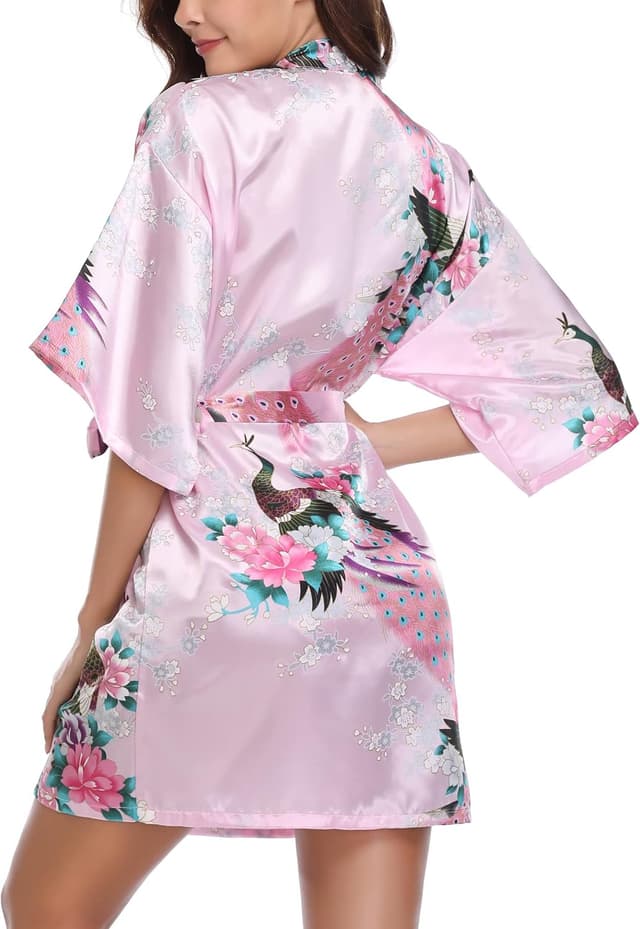 Thumbnail 4 de Vlazom Kimono Japonais Femme Satin Mariage