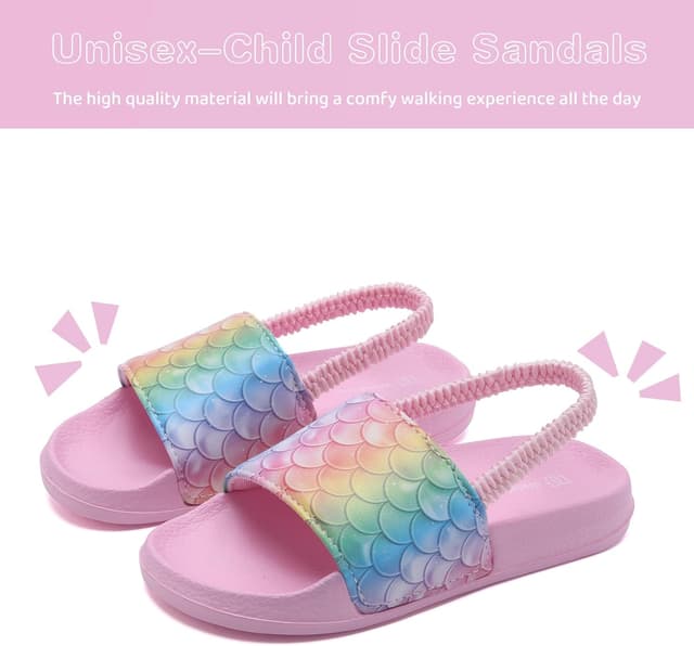 Detalle 2 de WateLves Toddler Slip-On Slides Sandals for Swim, Beach & Water Play