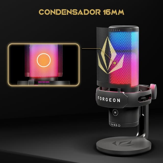 Thumbnail 2 de Forgeon Spell RGB Micrófono de condensador USB