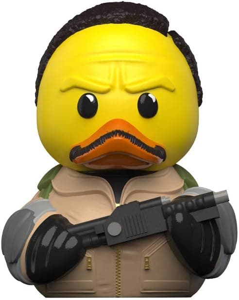 Detalle de TUBBZ Eco Ghostbusters Winston Zeddemore – Cosplaying Rubber Duck Vinyl Figure (Boxed Edition)