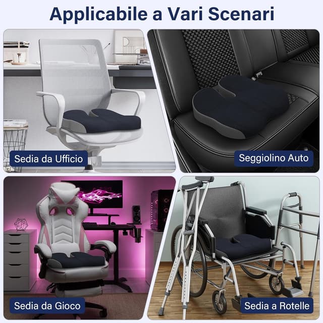 Thumbnail 5 de Juspota Cuscino Ortopedico per Sedia 1 in memory foam 🛋