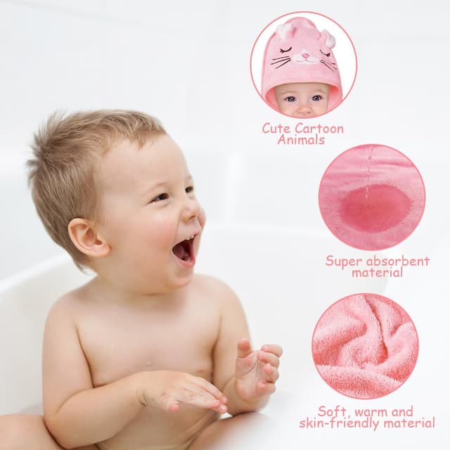 Detalle de Aolso Kapuzenhandtuch Baby 80x80 cm