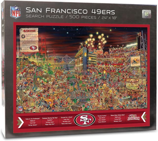 Detalle 2 de YouTheFan NFL Joe Journeyman 18" x 24" 500-Piece Team Puzzle