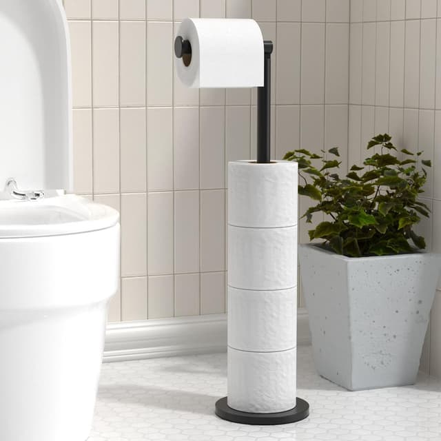Thumbnail 1 de Stainless Steel Free-standing Toilet Roll Holder 🚽