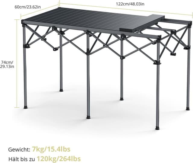 Thumbnail 2 de Anbte Campingtisch 122x60x74cm