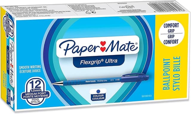 Thumbnail 6 de Paper Mate Flexgrip Ultra Bolígrafo Azul, Caja de 12 🖊