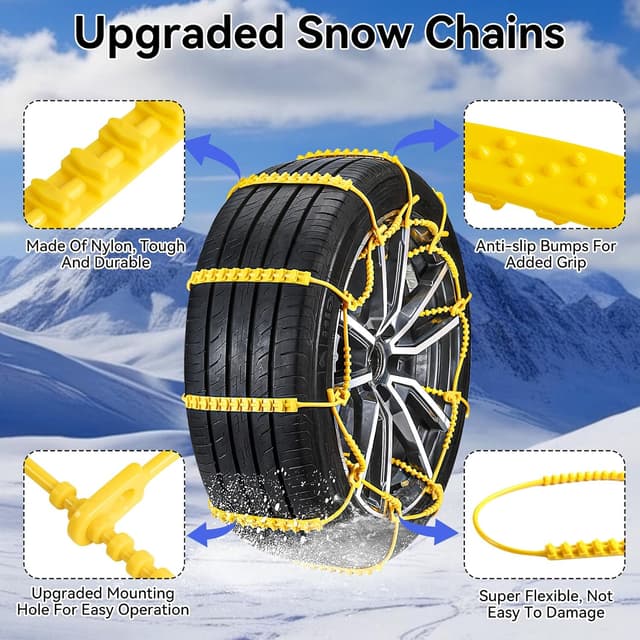 Thumbnail 1 de GOHHME Snow Chains 165mm–265mm for Cars