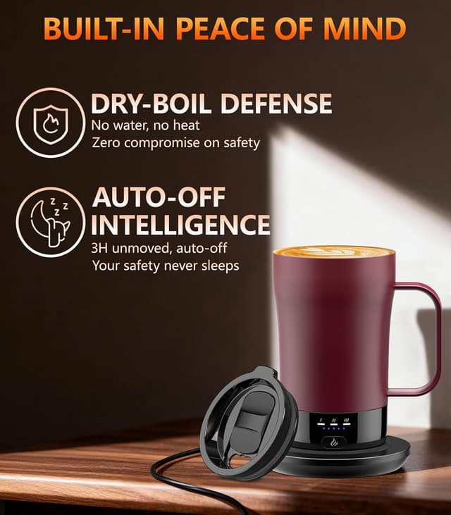Detalle de Self-Heating Coffee Mug 14oz, Temp Control