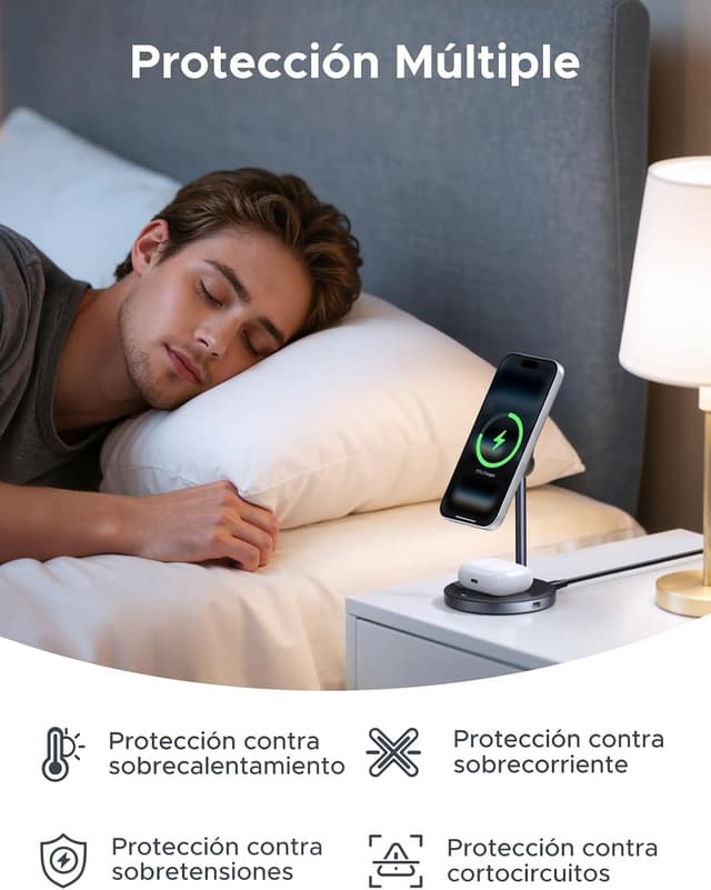 Thumbnail 5 de UGREEN Zapix 2 en 1 Cargador Inalámbrico 15W