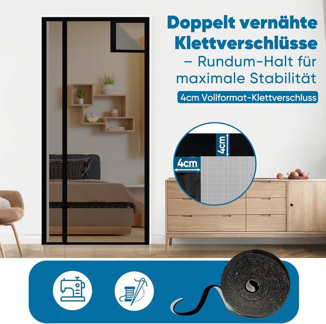 Thumbnail 2 de Sekey Mosquitera Puerta a Prueba de Gatos 70x200 cm