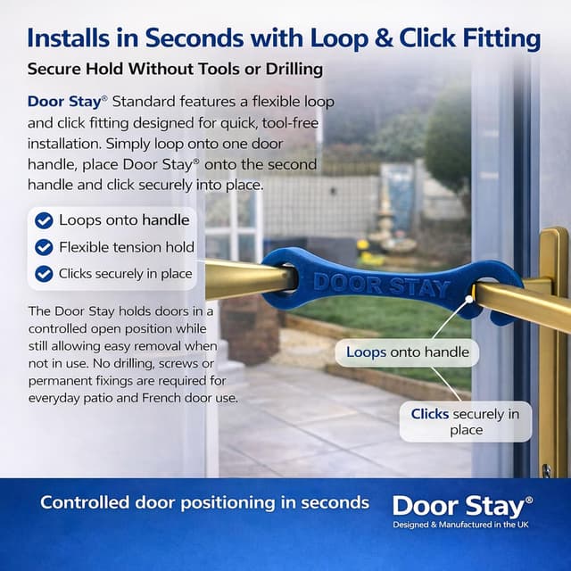 Thumbnail 6 de Door Stay French door stay, 18–20 cm opening