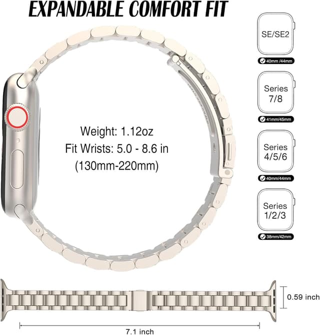 Thumbnail 6 de JJii Sung Women Slim Metal Strap 0.6in