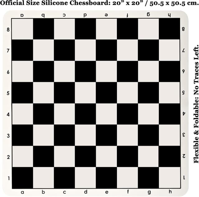 Detalle 2 de Chess Set Tournament 50,5 cm Silicone Board