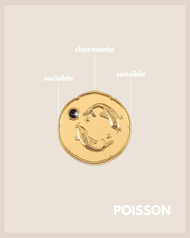 Detalle 2 de GD GOOD.designs EST 2015 Collier or 18K avec pendentif zodiaque