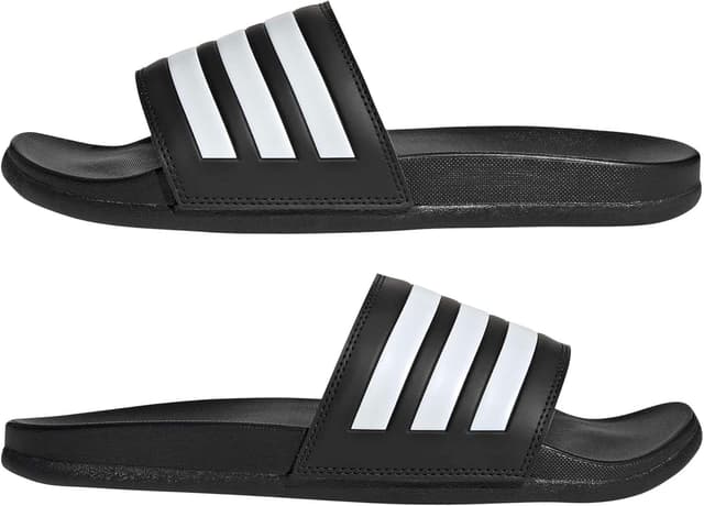 Thumbnail 6 de adidas Adilette Comfort Slides (Core Black / Cloud White), 42 EU