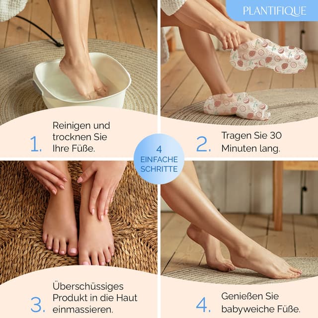 Thumbnail 4 de PLANTIFIQUE Koreanische Fußmaske 8 Paar