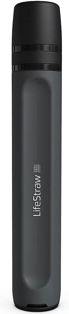 Detalle de LifeStraw Peak Series Personal Water Filter Straw (BPA-Free) for Emergency & Ultralight Hydration, Dark Mountain Gray