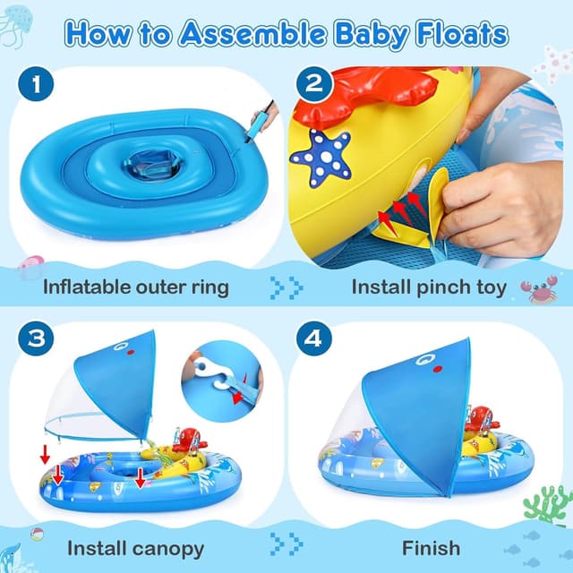 Thumbnail 6 de EZIGO Baby Pool Float 6-36 Months 🏊