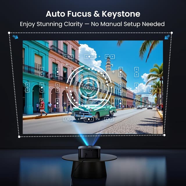 Thumbnail 5 de HAPPRUN 1500 ANSI Google TV Projector 📽