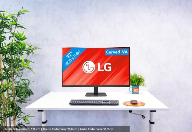 Thumbnail 7 de LG 32MR50C-B 32 Zoll Full HD Monitor