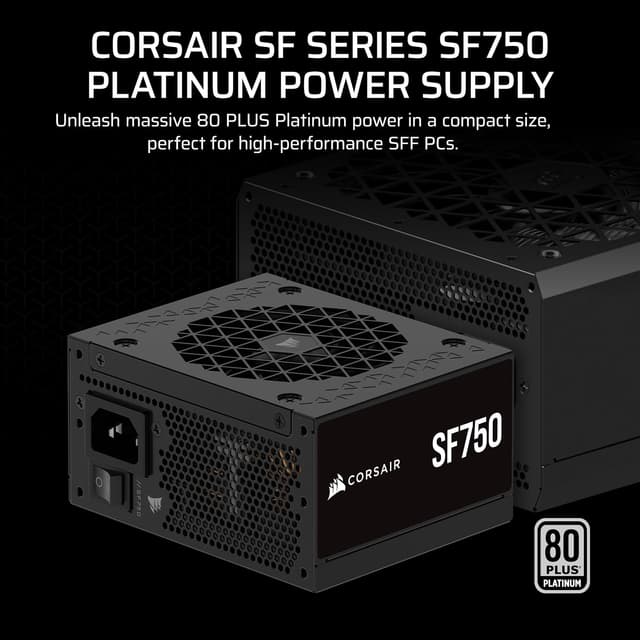 Thumbnail 1 de CORSAIR SF750 750W SFX PSU, 80 PLUS Platinum 🔌