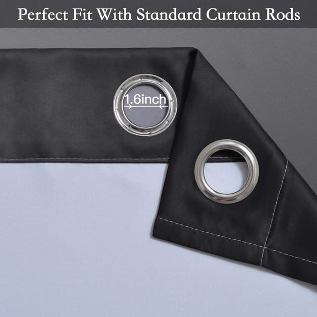 Detalle de SimpleHome Ombre Room Darkening Curtains, 52x84