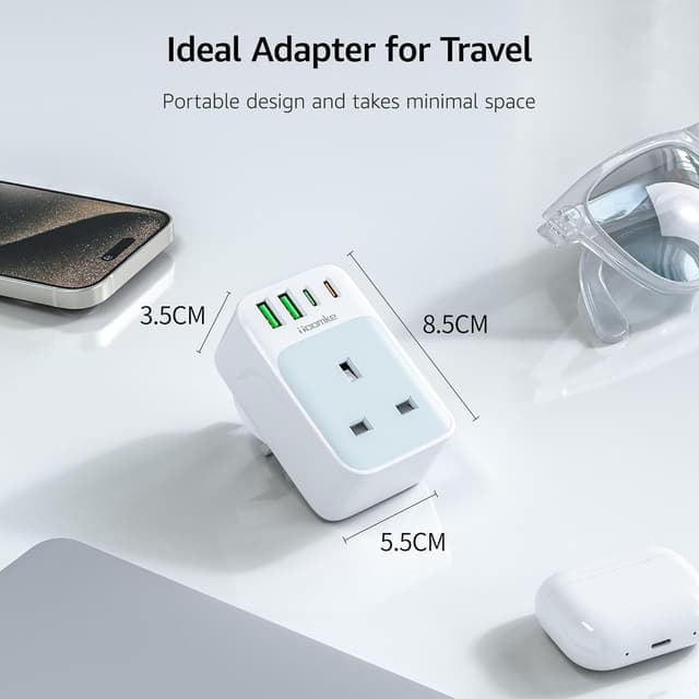 Detalle 2 de USB C PD 35W plug extension adapter 2 pack