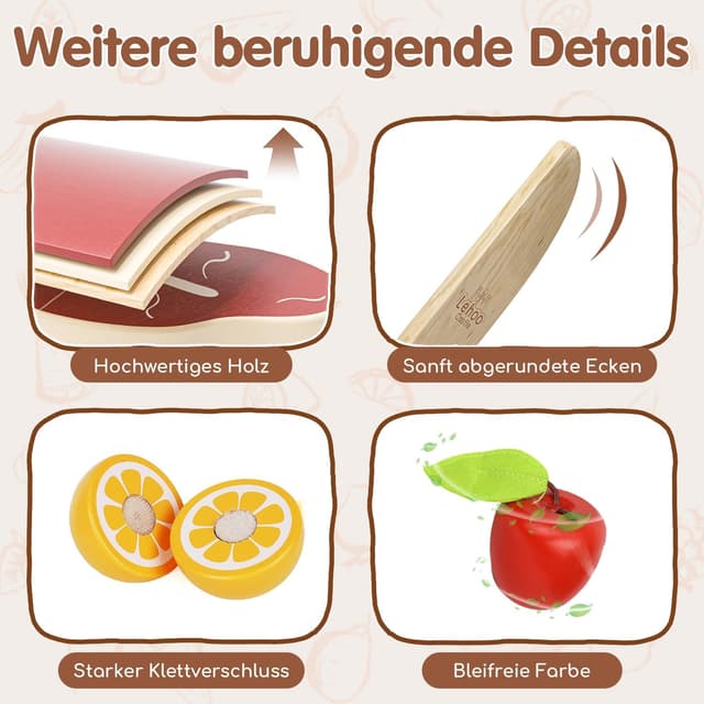 Thumbnail 5 de Lehoo Castle Kinderküche Zubehör 23 Teile 🍽