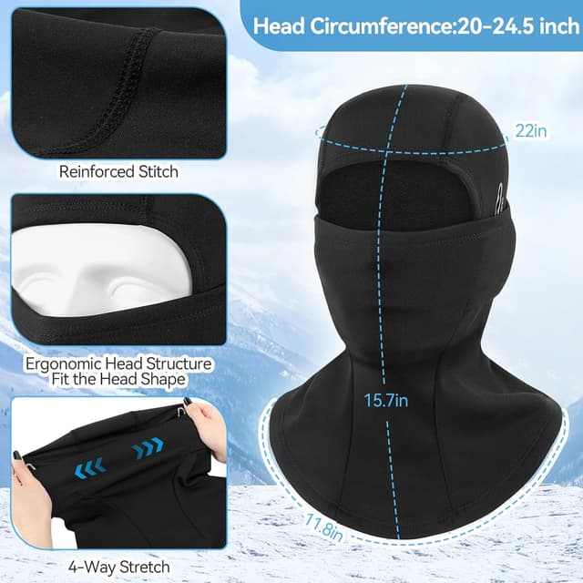 Detalle 2 de GL GLENSLAVE Balaclava for Cold Weather