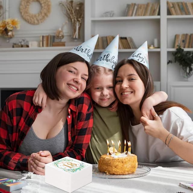 Thumbnail 4 de 60 Stück Servietten 18 Geburtstag Eukalyptus Grün