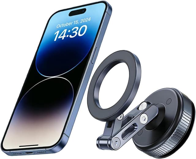Detalle de KEVANLY Verbessert Nano Gel Vakuum Magnetischer Handyhalterung Auto – 360° Magnet-Smartphonehalter aus Aluminium + ABS