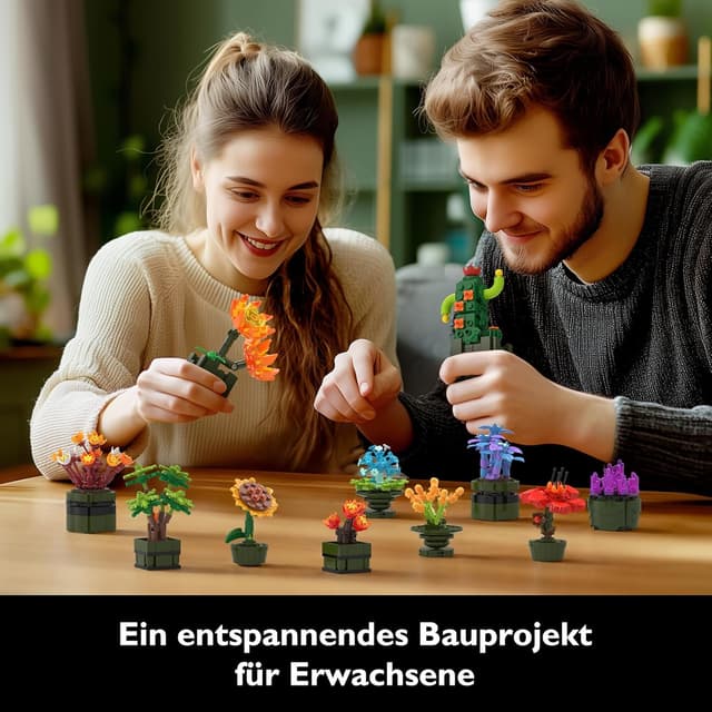 Thumbnail 5 de JMBricklayer 12er Sukkulenten Bausatz 🌵